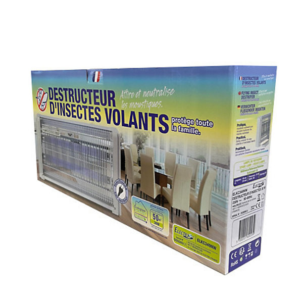 Pack2x Destructeurs d'insectes Electrique 30W Anti-Moustique 230V 30m2 ELECTRIS