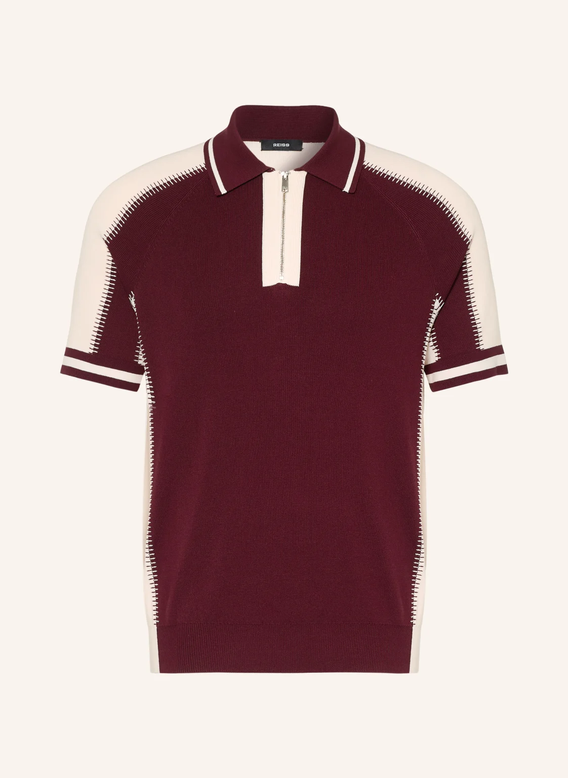 REISS Strick-Poloshirt ELMERS