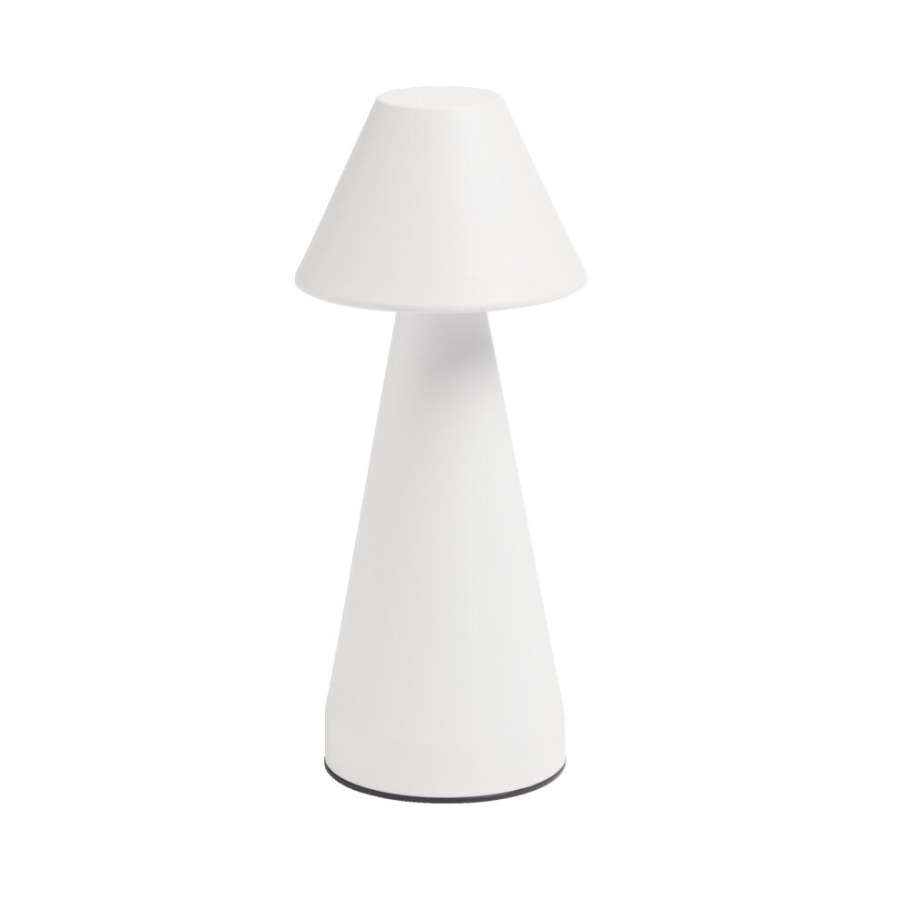 Lampe de table Conni USB tactile blanche Ø9,5xH22,5cm