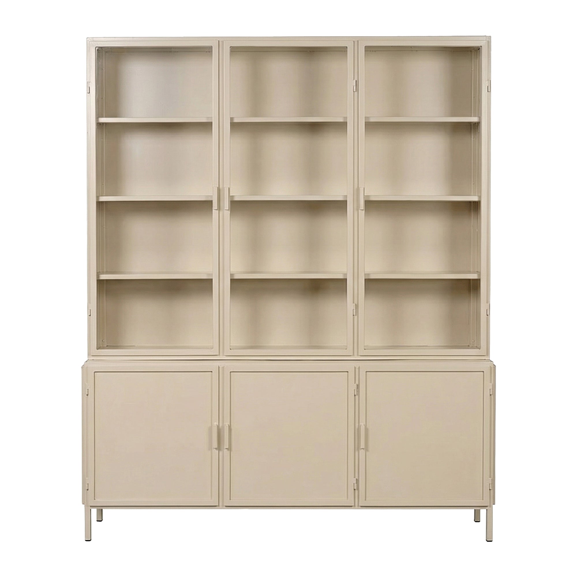 New Routz Garland Vitrinekast 6-deurs - Zand