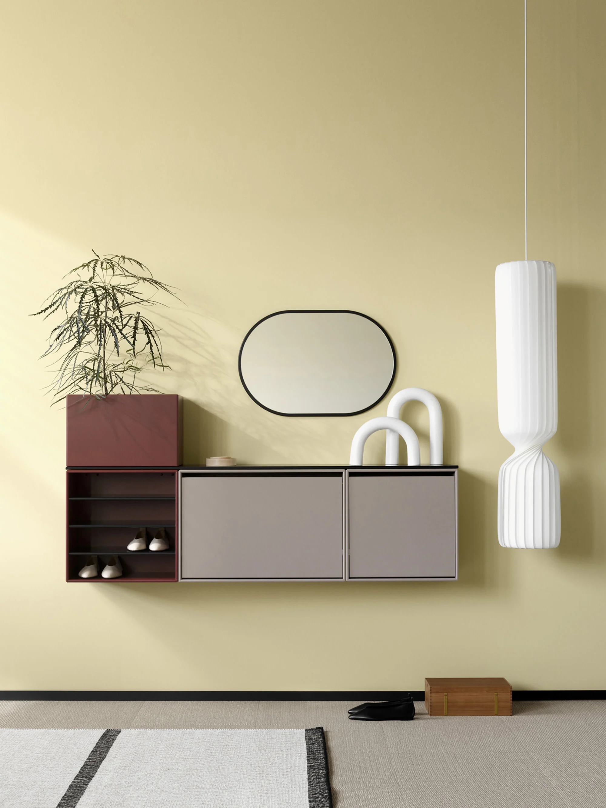 Holz-Schuhschrank Hide