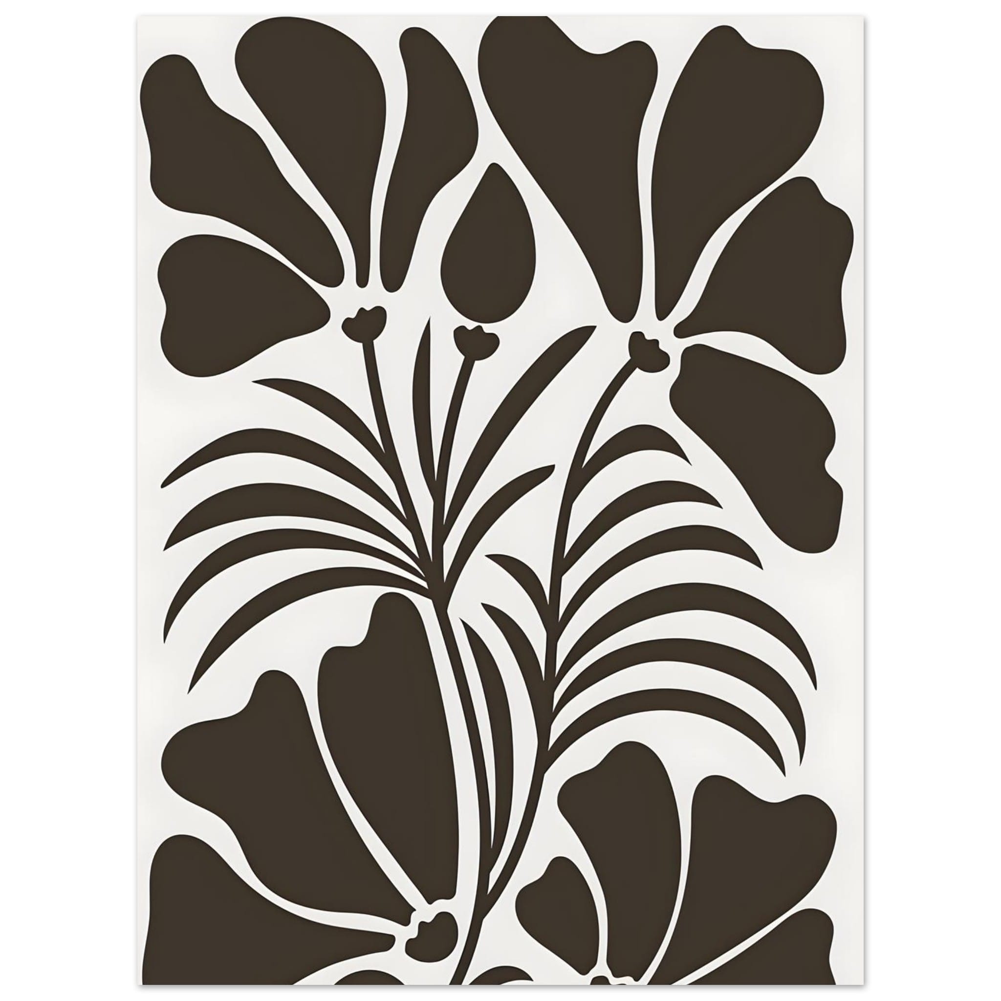 Artfulprints Poster Matisse – Botanical shapes  - 30x40 cm - Bruin