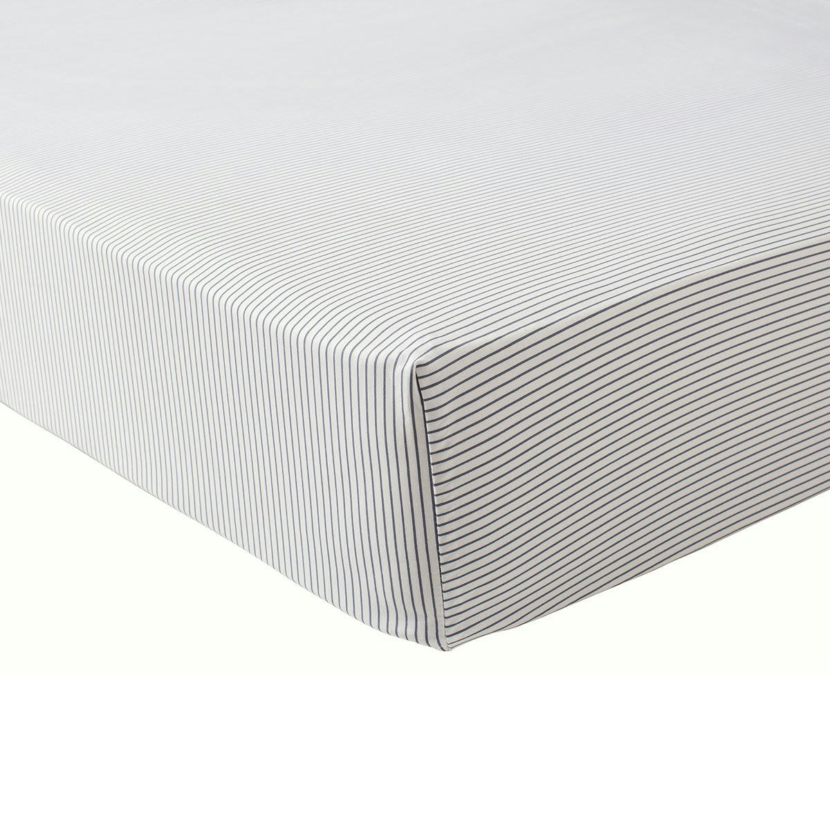 PROMISE - Drap housse coton biologique bleu foncé 90x190 cm