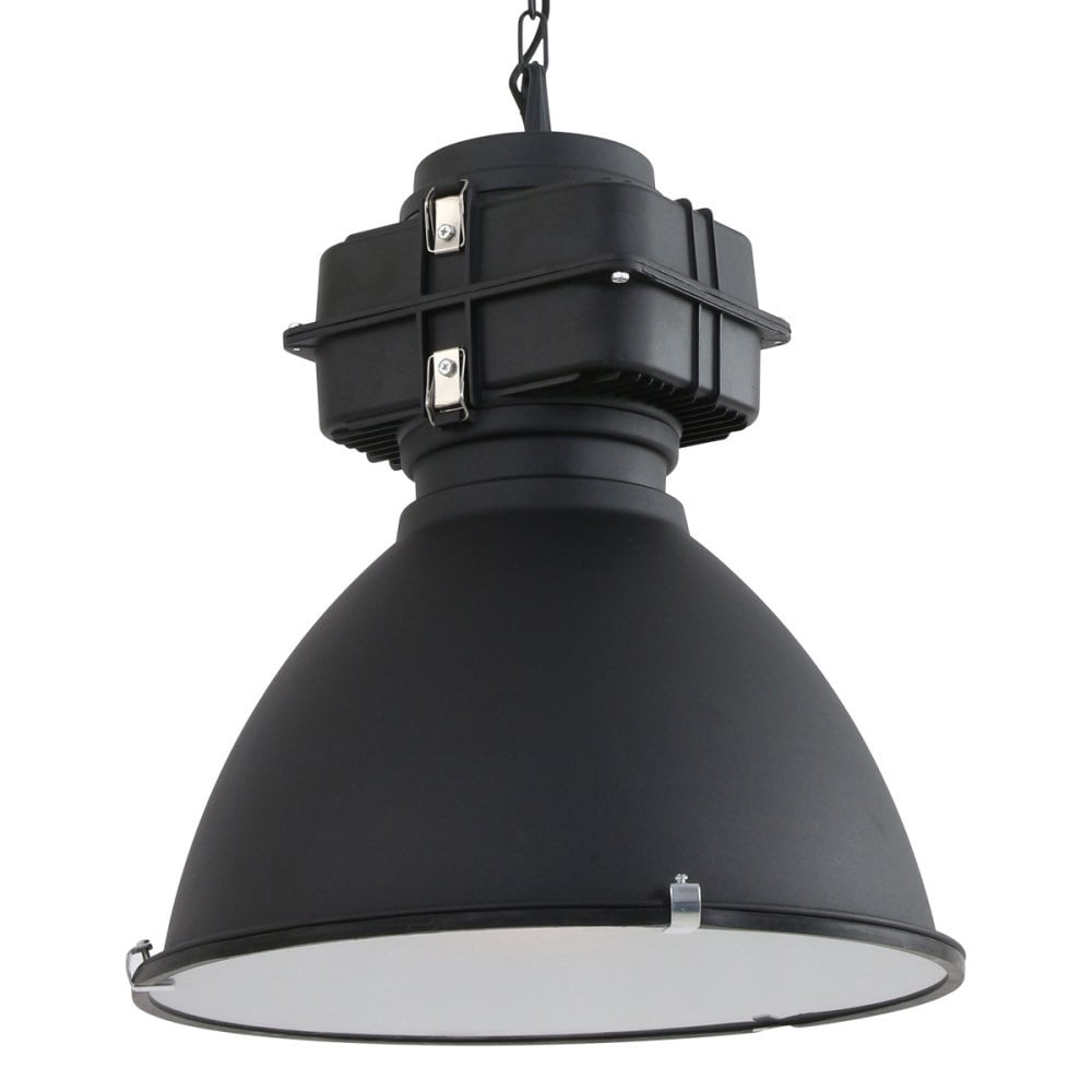 Mexlite hanglamp denis - 1 lichts - 47x 160 cm - zwart