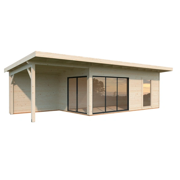 Gartenhaus »Andrea Slide«, B x H x L: 898 x 264 x 300 cm, unbehandelt