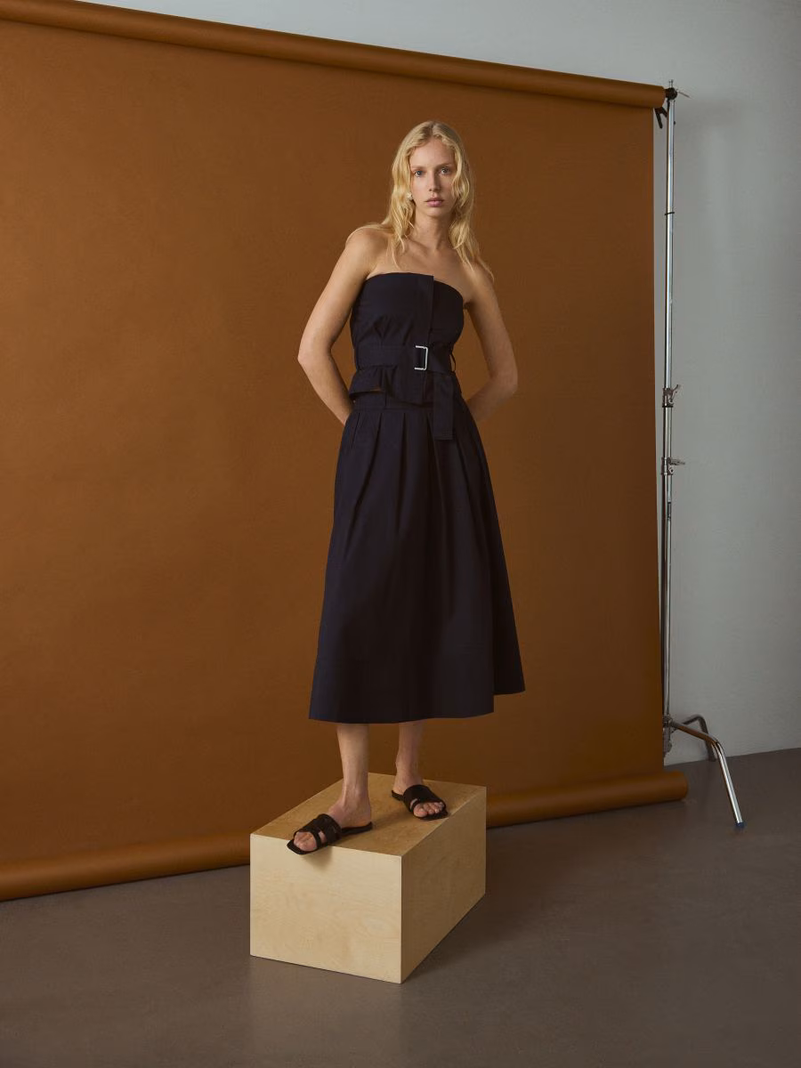 Flared Midi Skirt