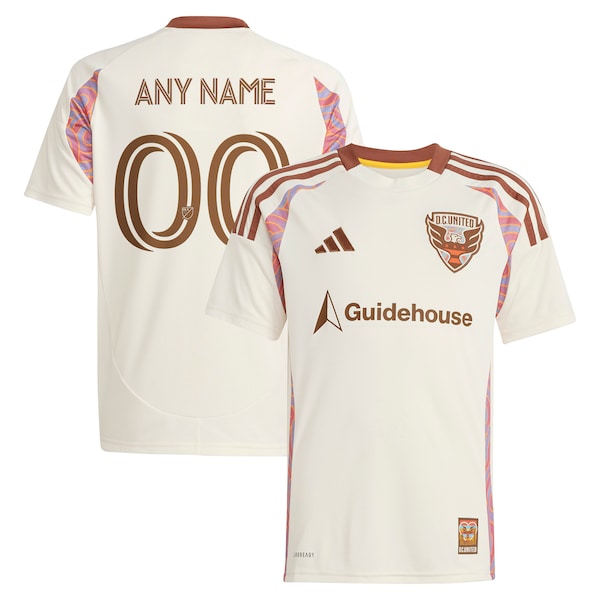 D.C. United adidas Youth 2025 The Soul Kit Replica Custom Jersey - Natural