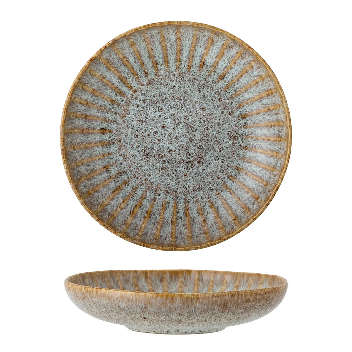 Bloomingville - Fleur Pastateller, Ø 22 cm, natur