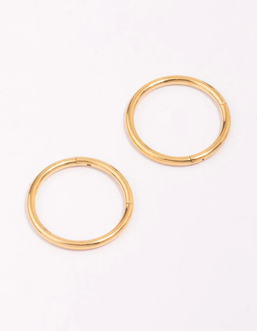 Gold Plated Surgical Steel Sleeper Earrings 12mm