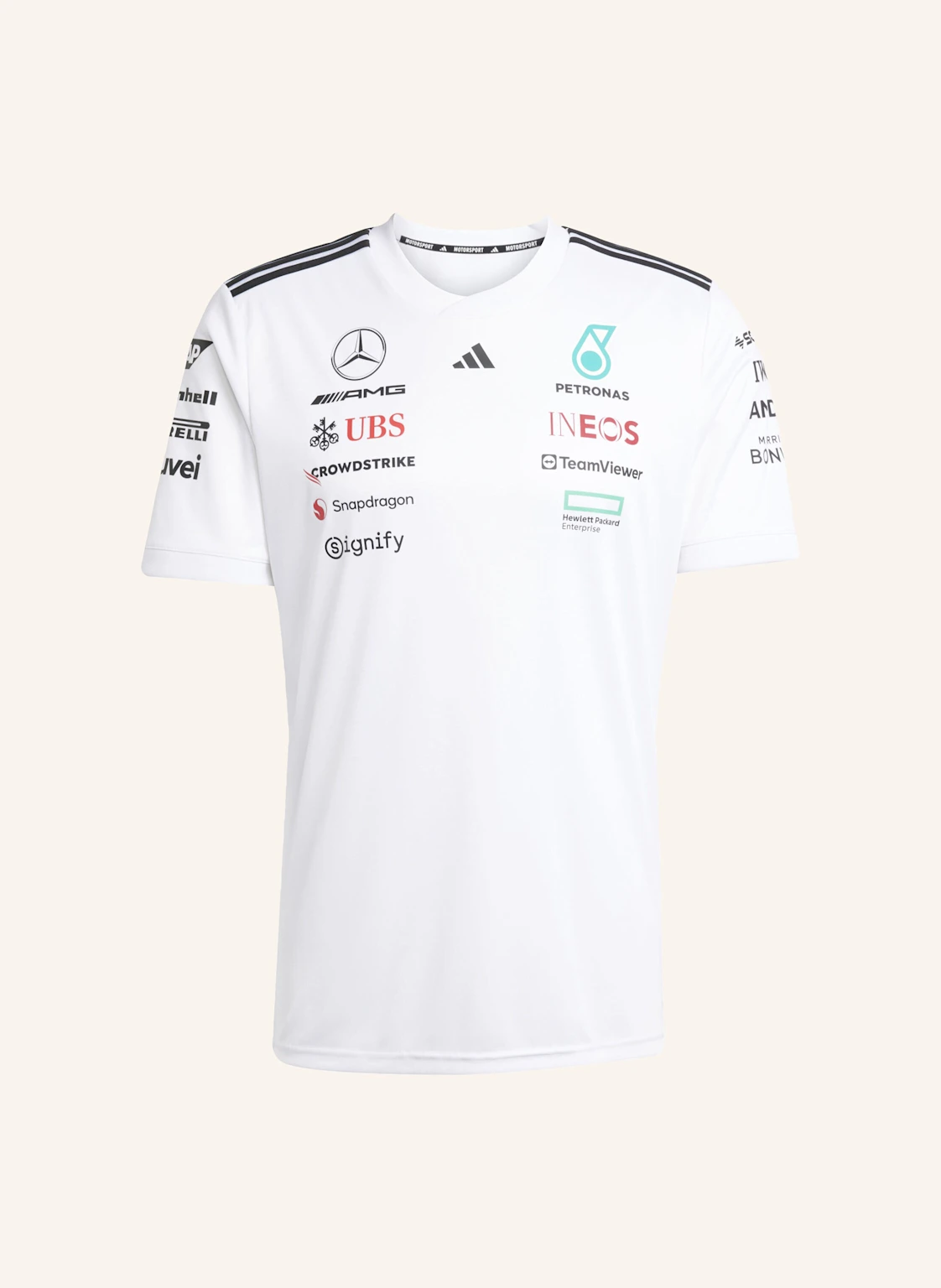 adidas MERCEDES - AMG PETRONAS FORMULA ONE TEAM WHITE DRIVER TRIKOT