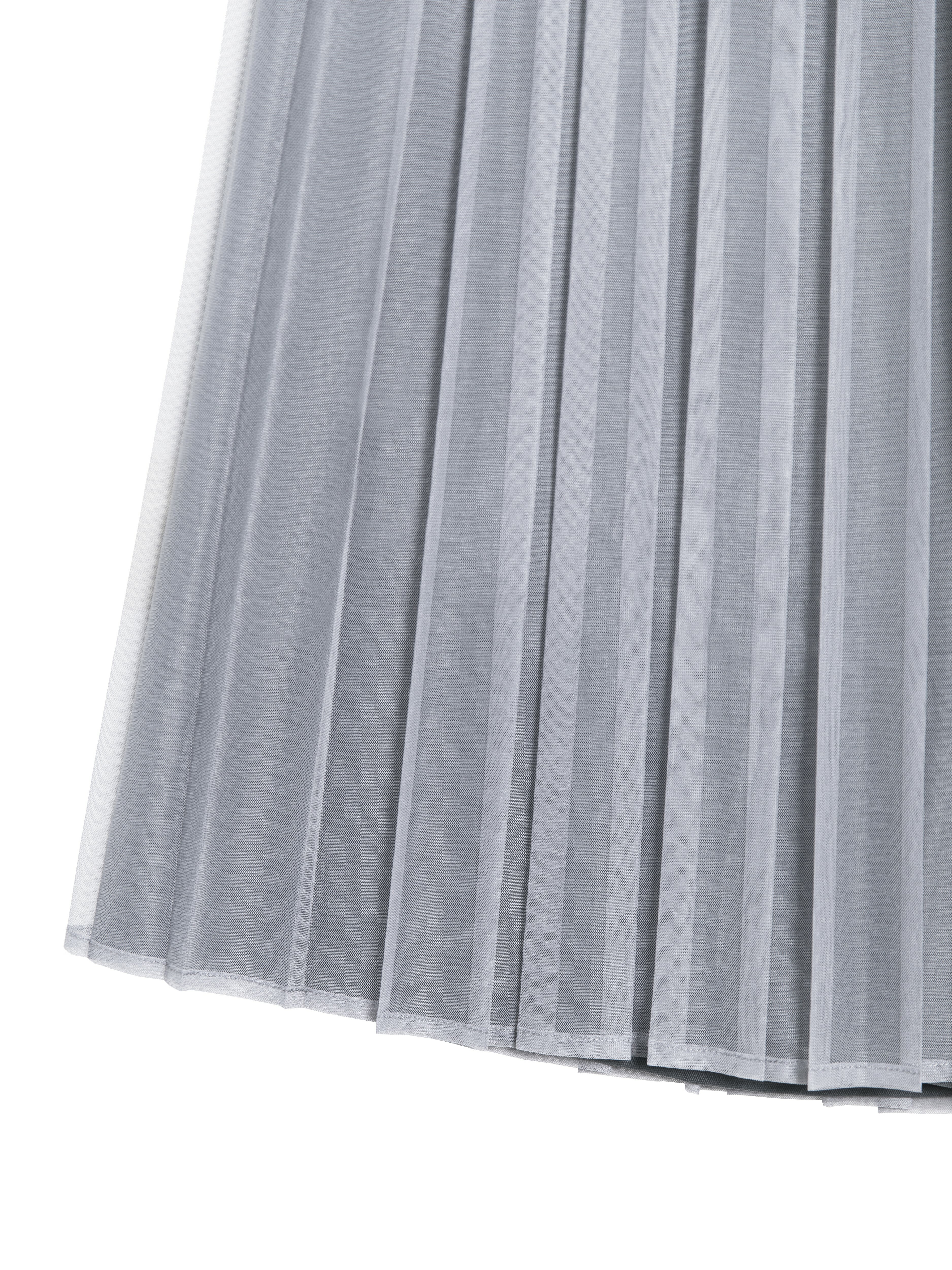Pants with pleated mesh detail - 162D