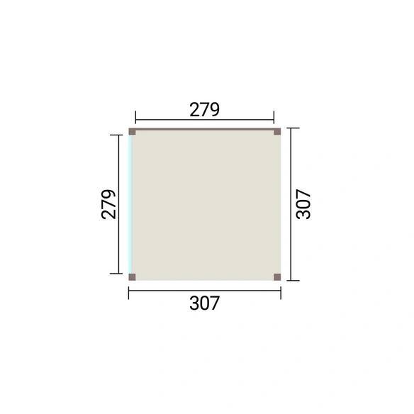 Pavillon »Lumley«, Lauben-Set Gr. 1.2, 300 x 300 cm
