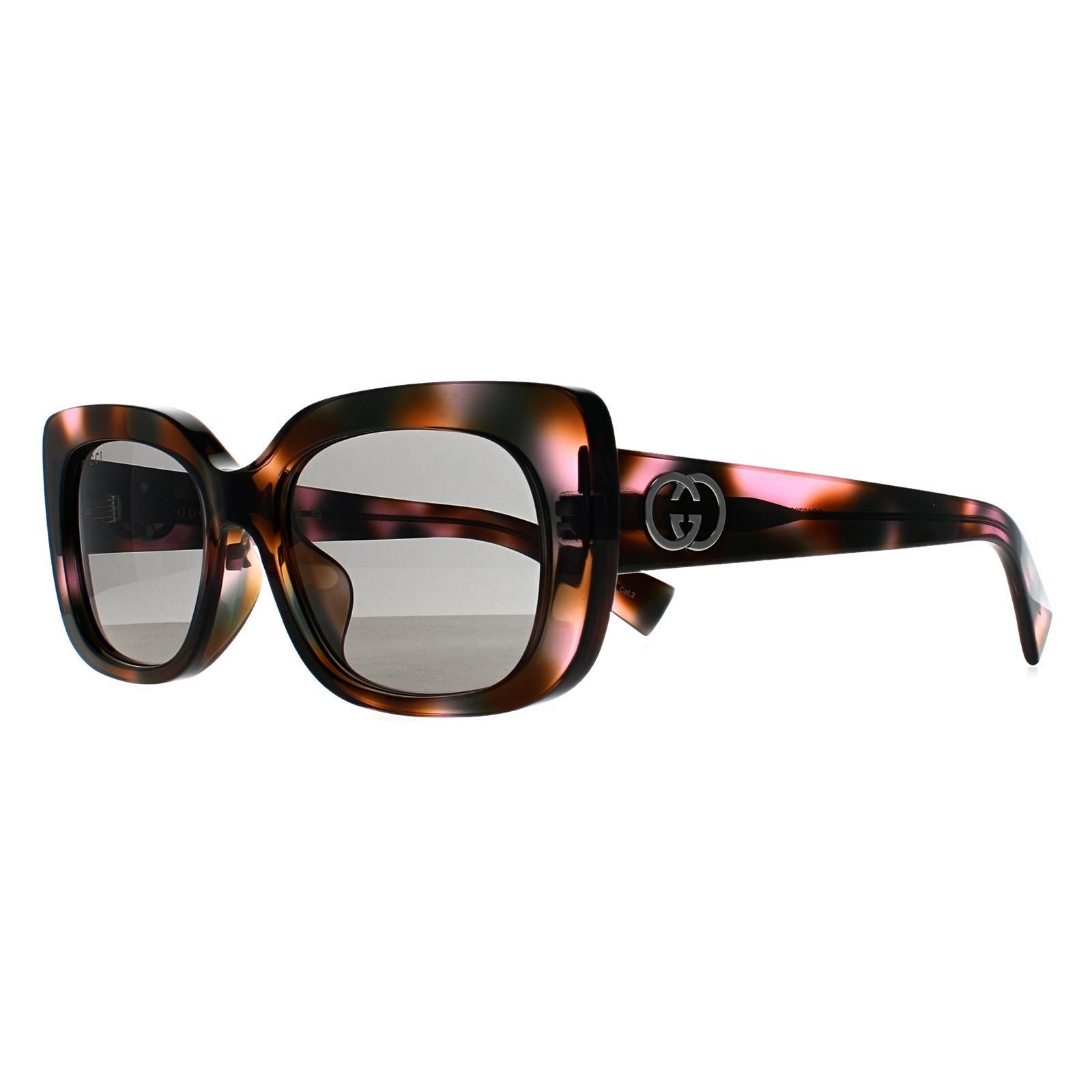 Gucci Rectangle Pink Havana Grey GG1979SK