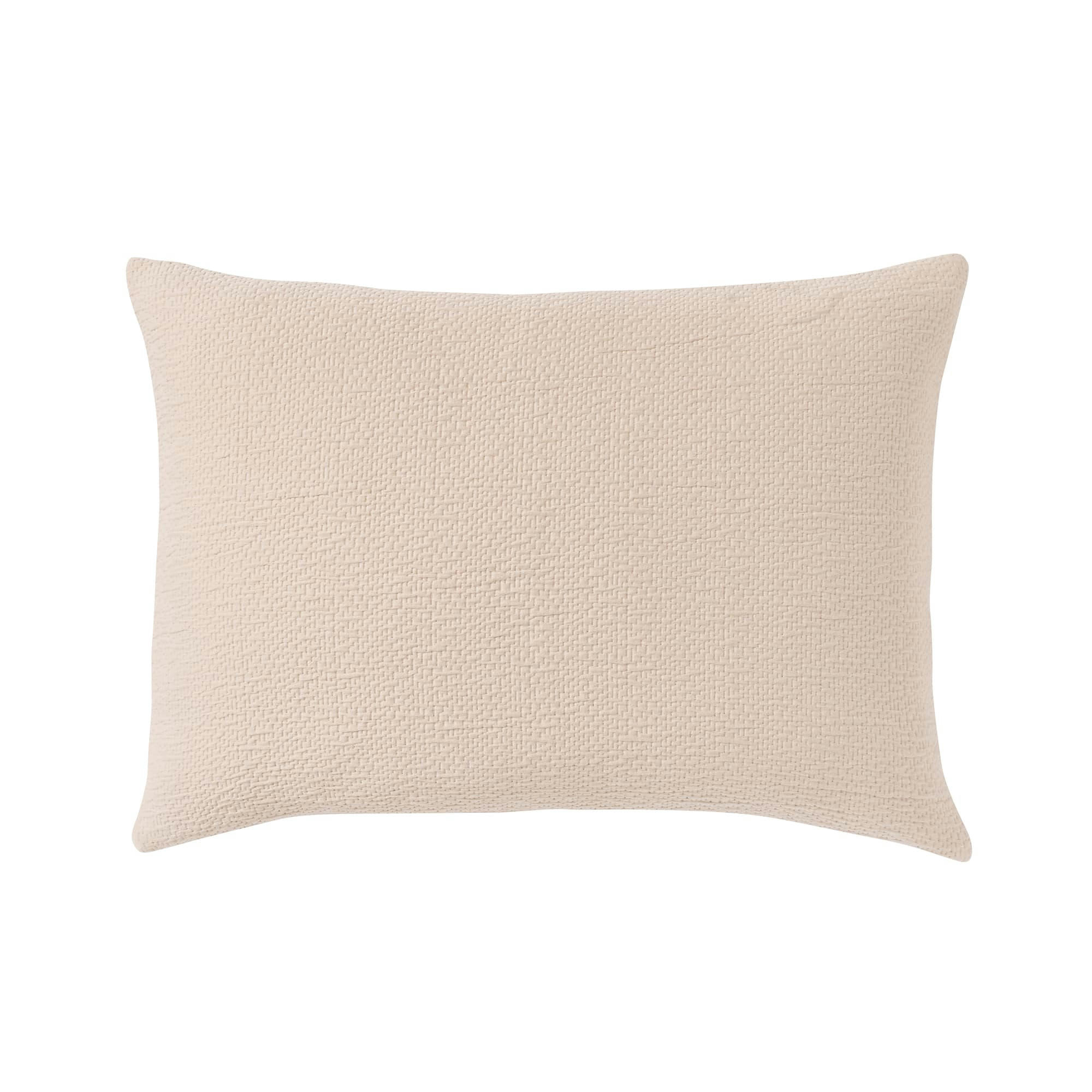 POEME - Housse de coussin texturée en jacquard de coton rose 40x60