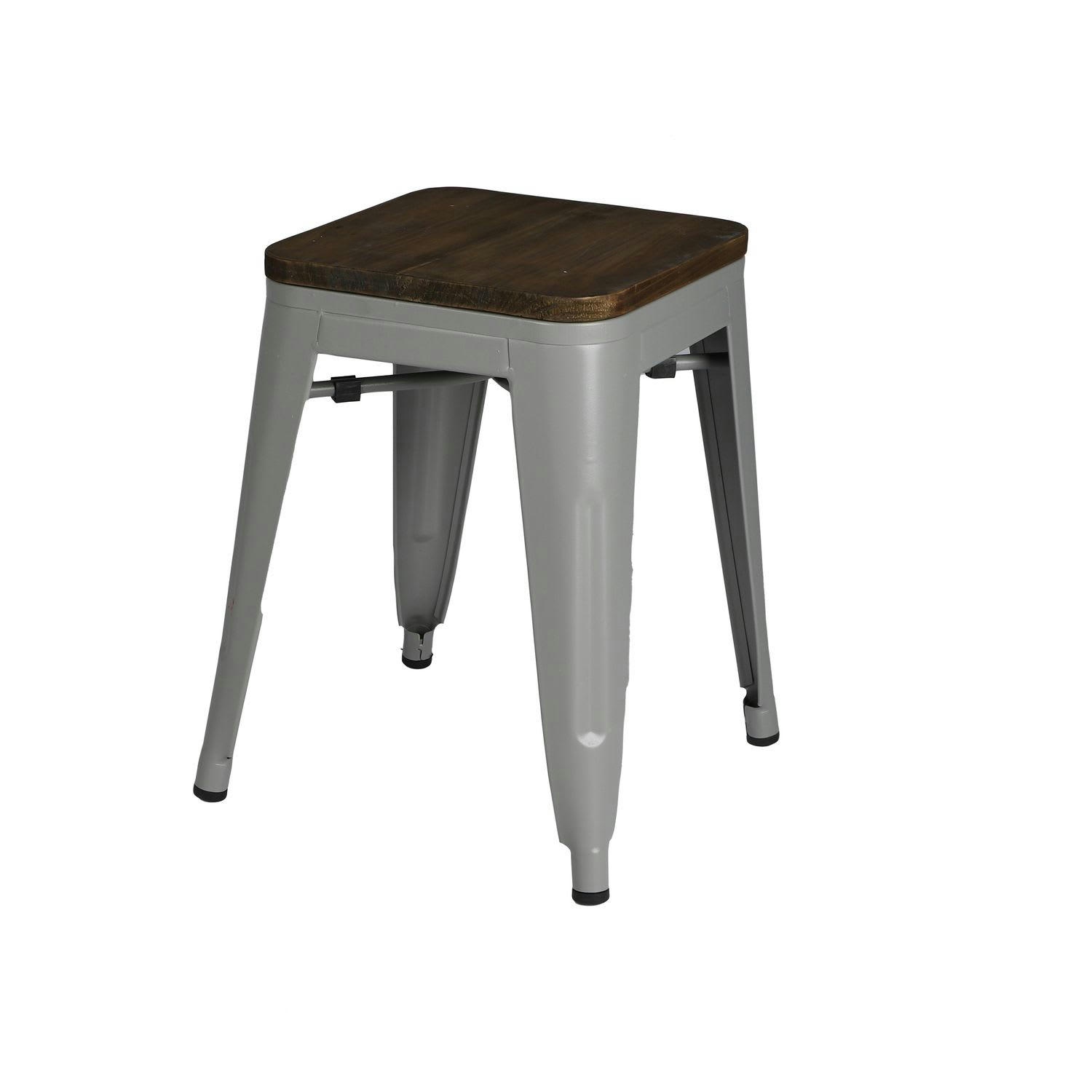 - Tabouret vintage gris