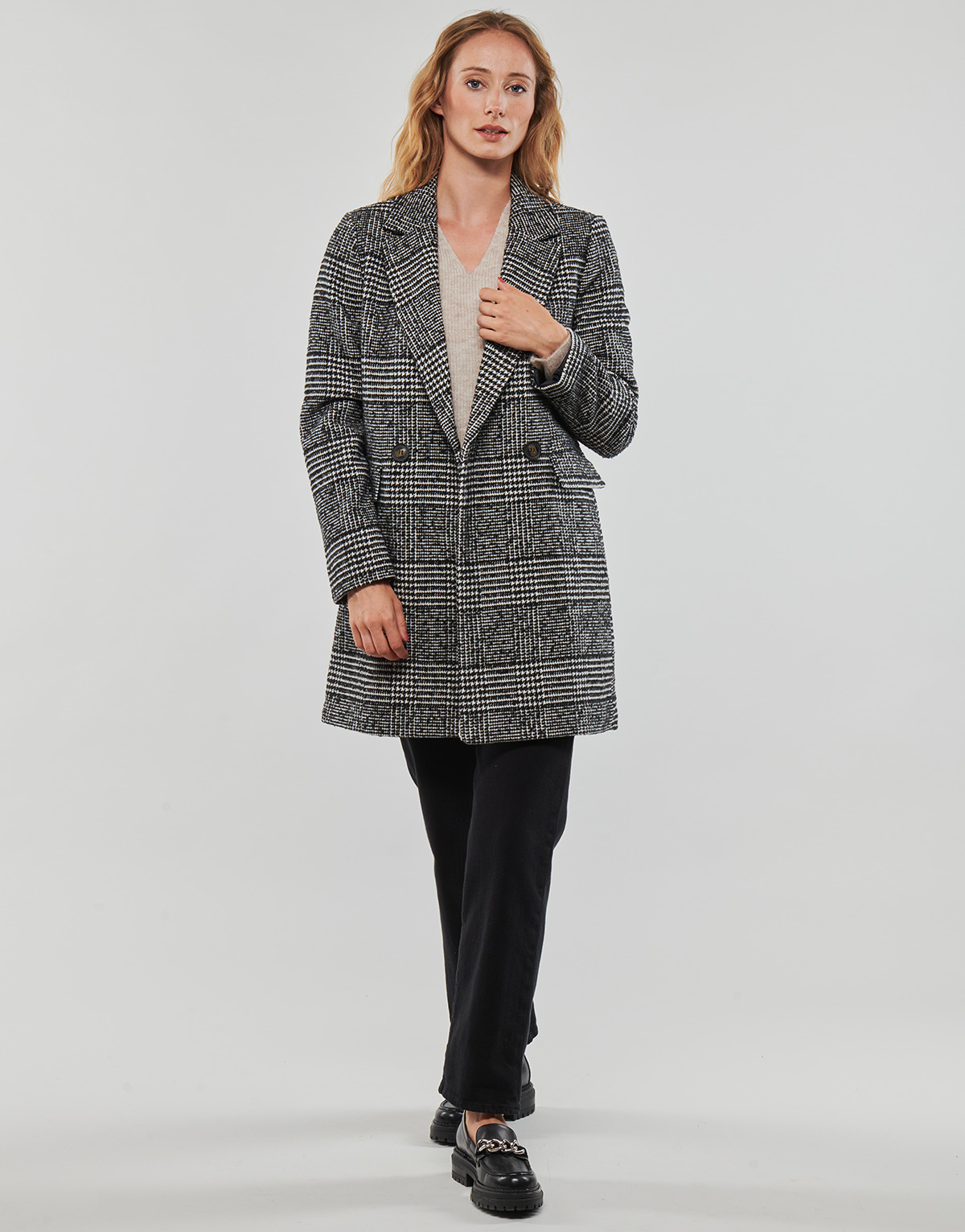 Only - ONLNEWSELENA MINNA LIFE WOOL COAT CC OTW - Black