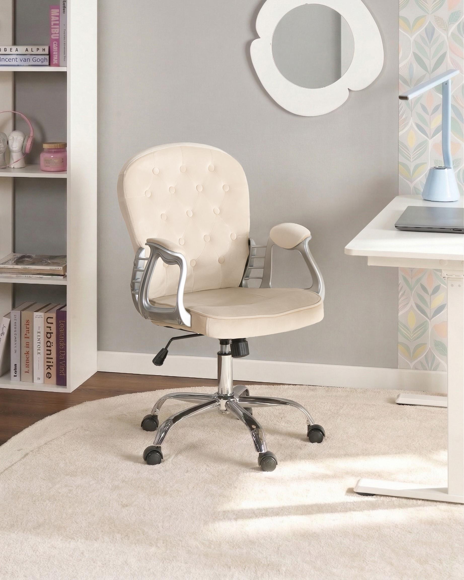 Desk Chair PRINCESS Velvet Taupe