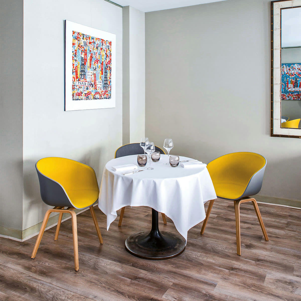 SATIN - Nappe en coton blanc 175 x 175