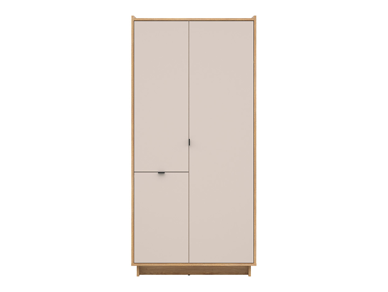 Szafa trzydrzwiowa Dalva 96 cm dąb mauvella/kaszmir