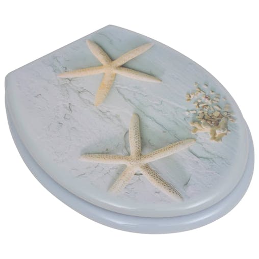 NNEVL WC Toilet Seat MDF Lid Starfish