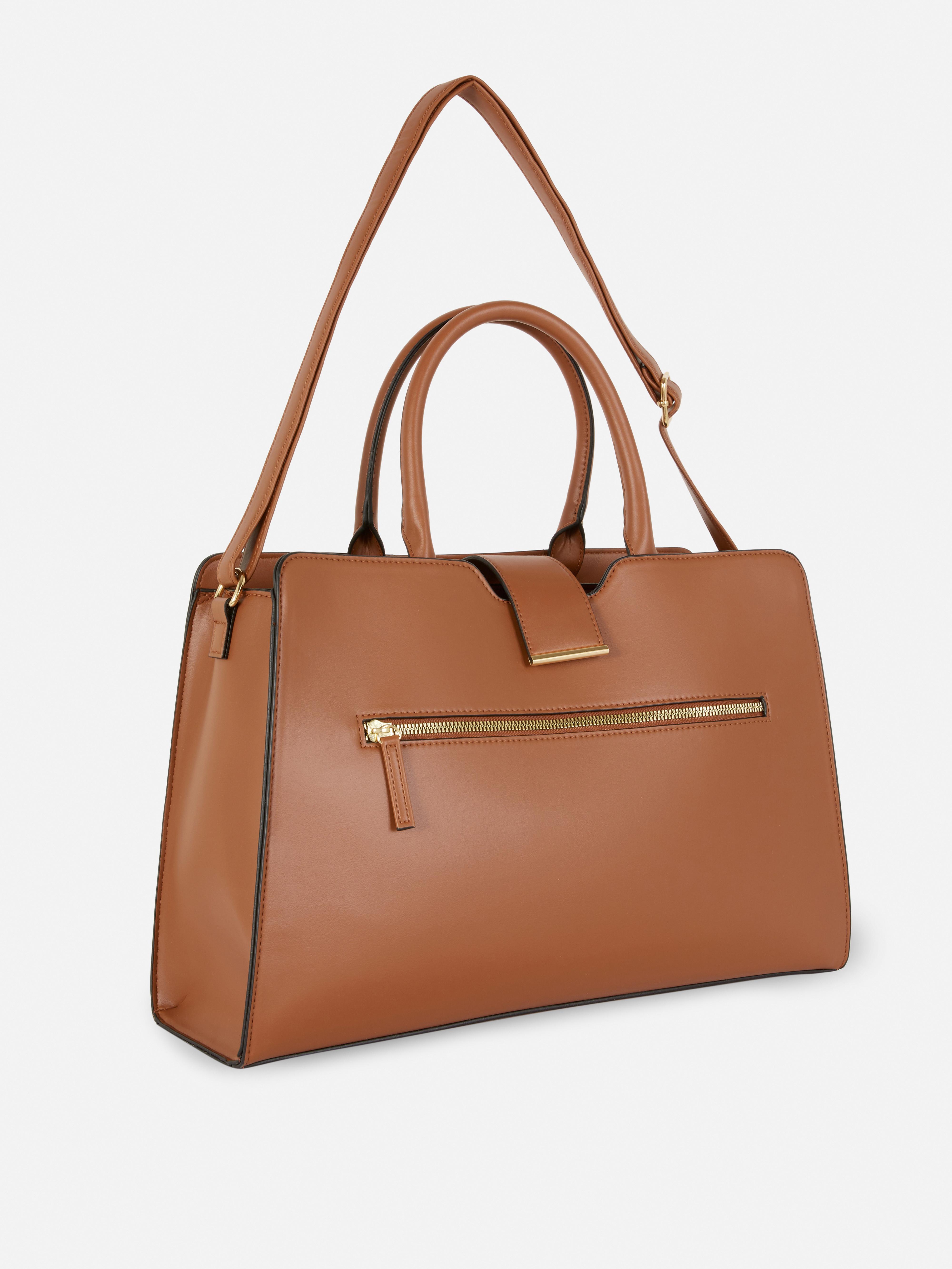 Faux Leather Tote