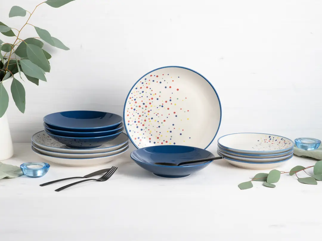 Geschirrset 12-teilig Joy Dots