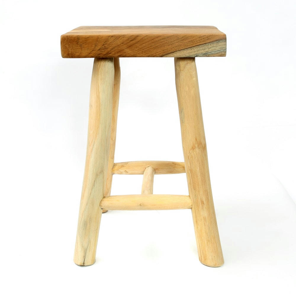 KUDUS - Tabouret en bois de suar naturel