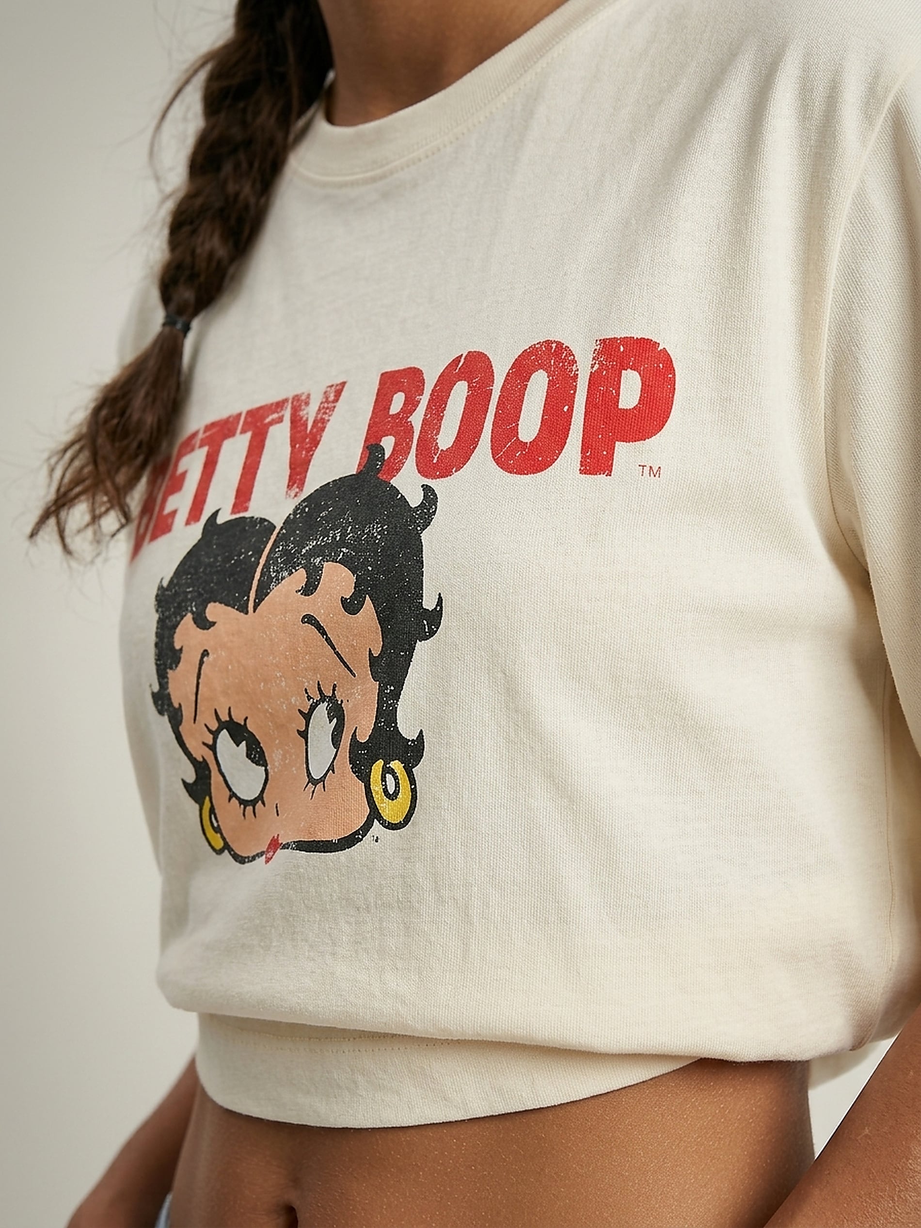 Bawełniana koszulka z nadrukiem Betty Boop