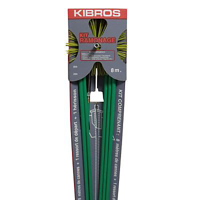 Kit de ramonage en nylon Kibros 1.40 m et 1 hérisson nylon Ø250 mm