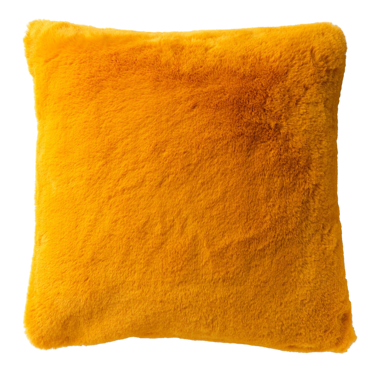 ZAYA - sierkussen 60x60 cm - bontlook - extra groot - Golden Glow - geel