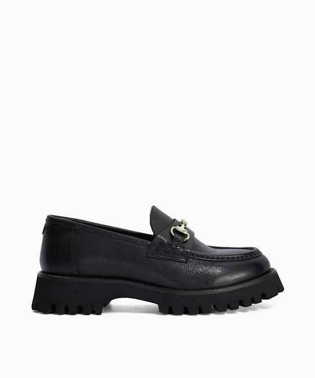 Grissinis T Black - Chunky Snaffle Trim Loafers