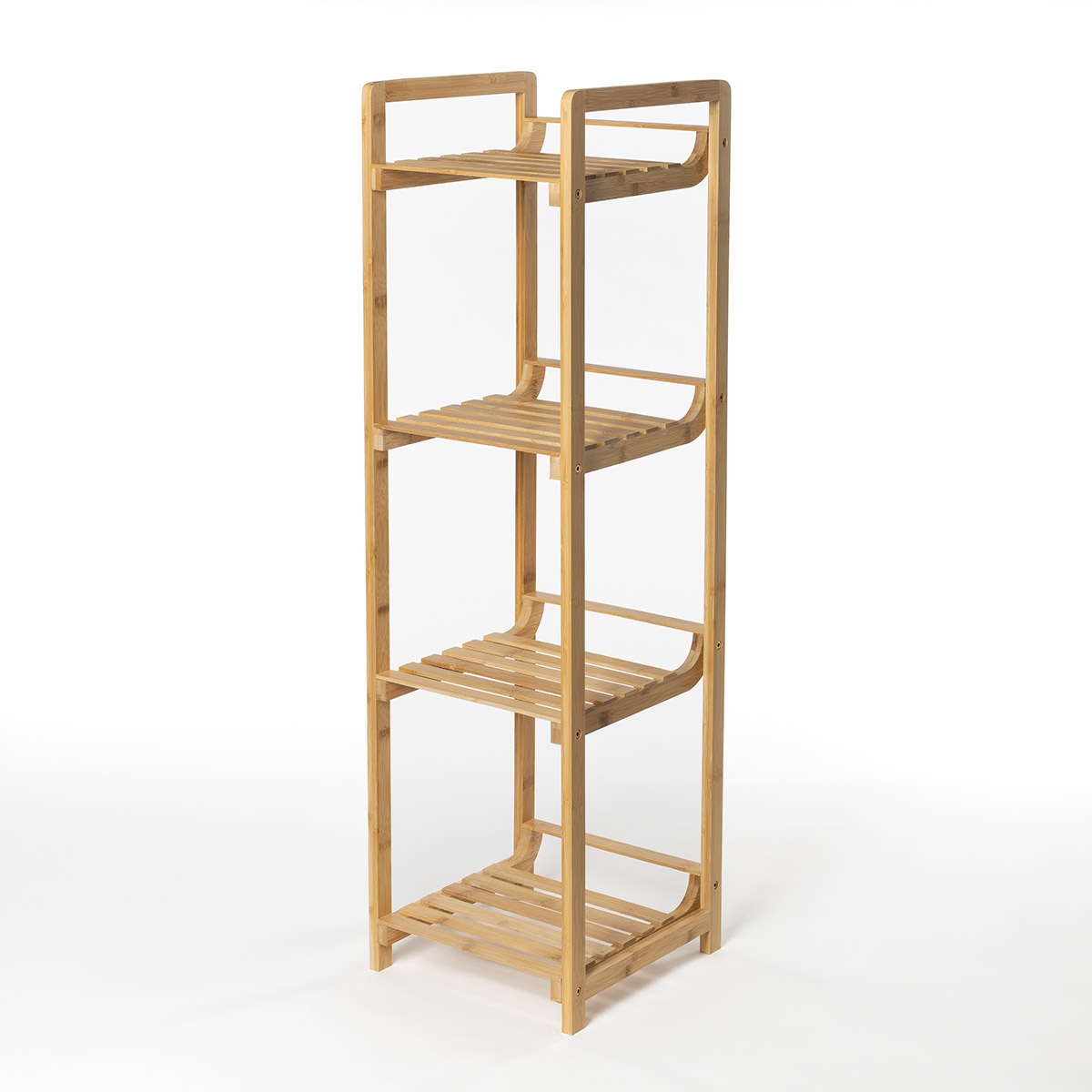 Móvel em bambu com 4 prateleiras 104cm