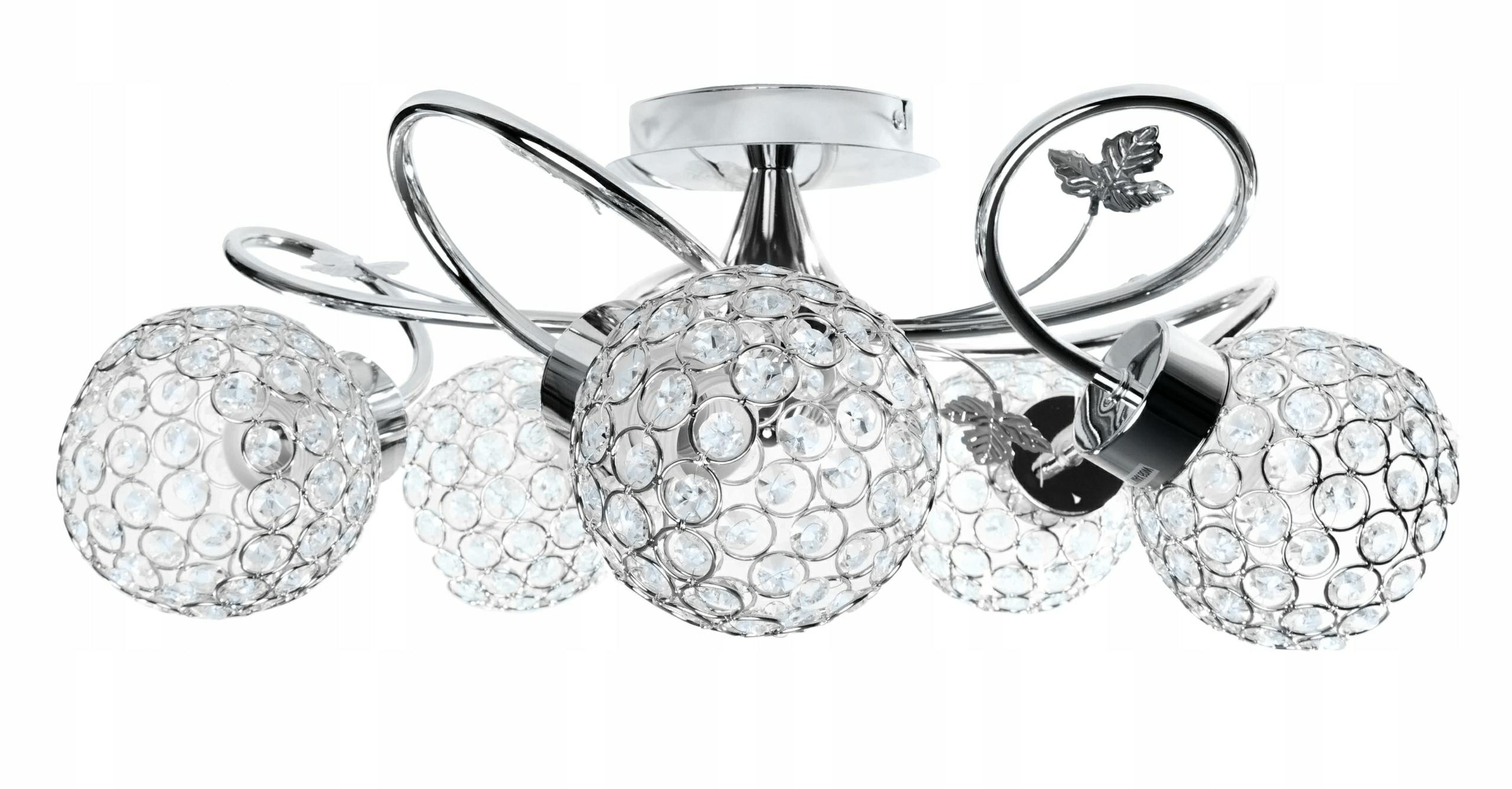 Plafon sufitowy Crystal 5xE27 żyrandol z kryształkami salon