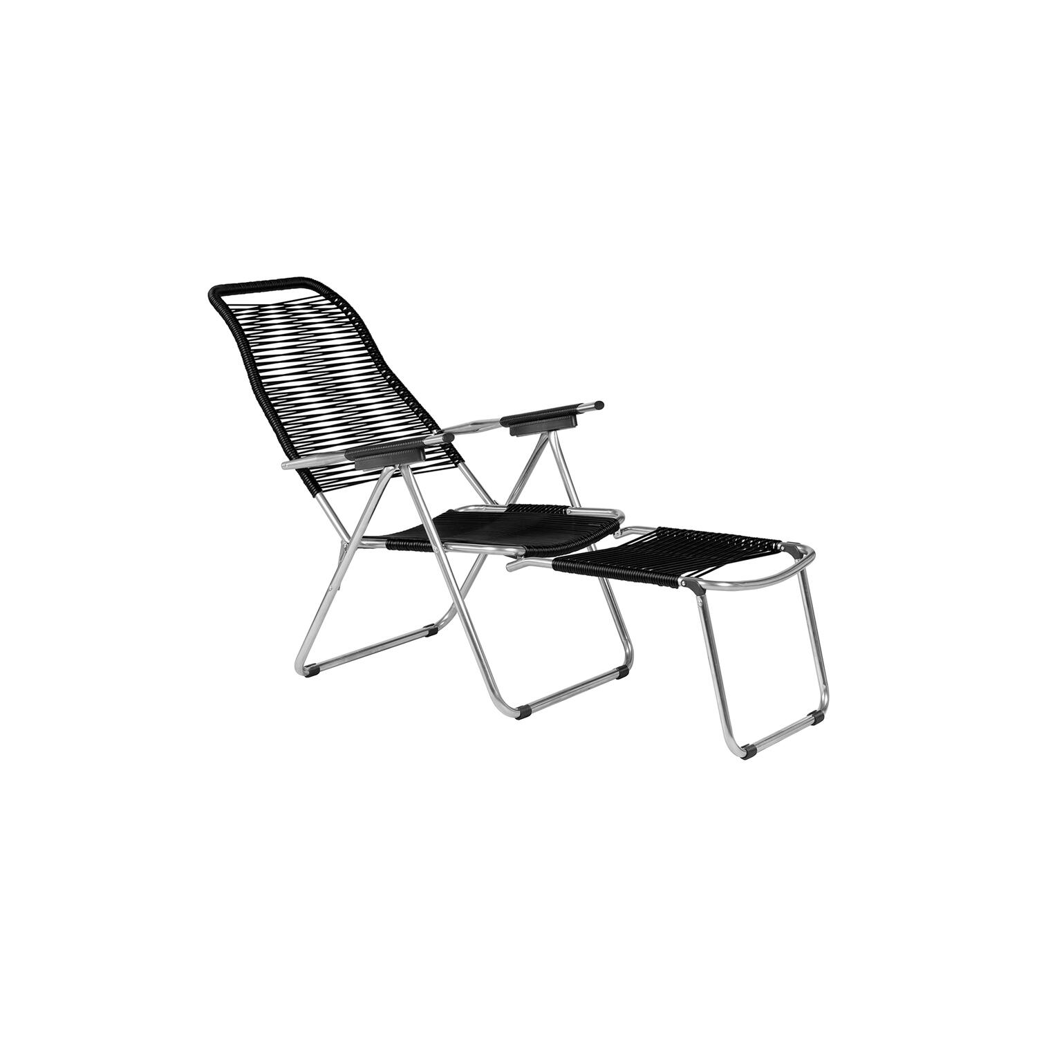 Spaghetti Outdoor Sunbed, black matt