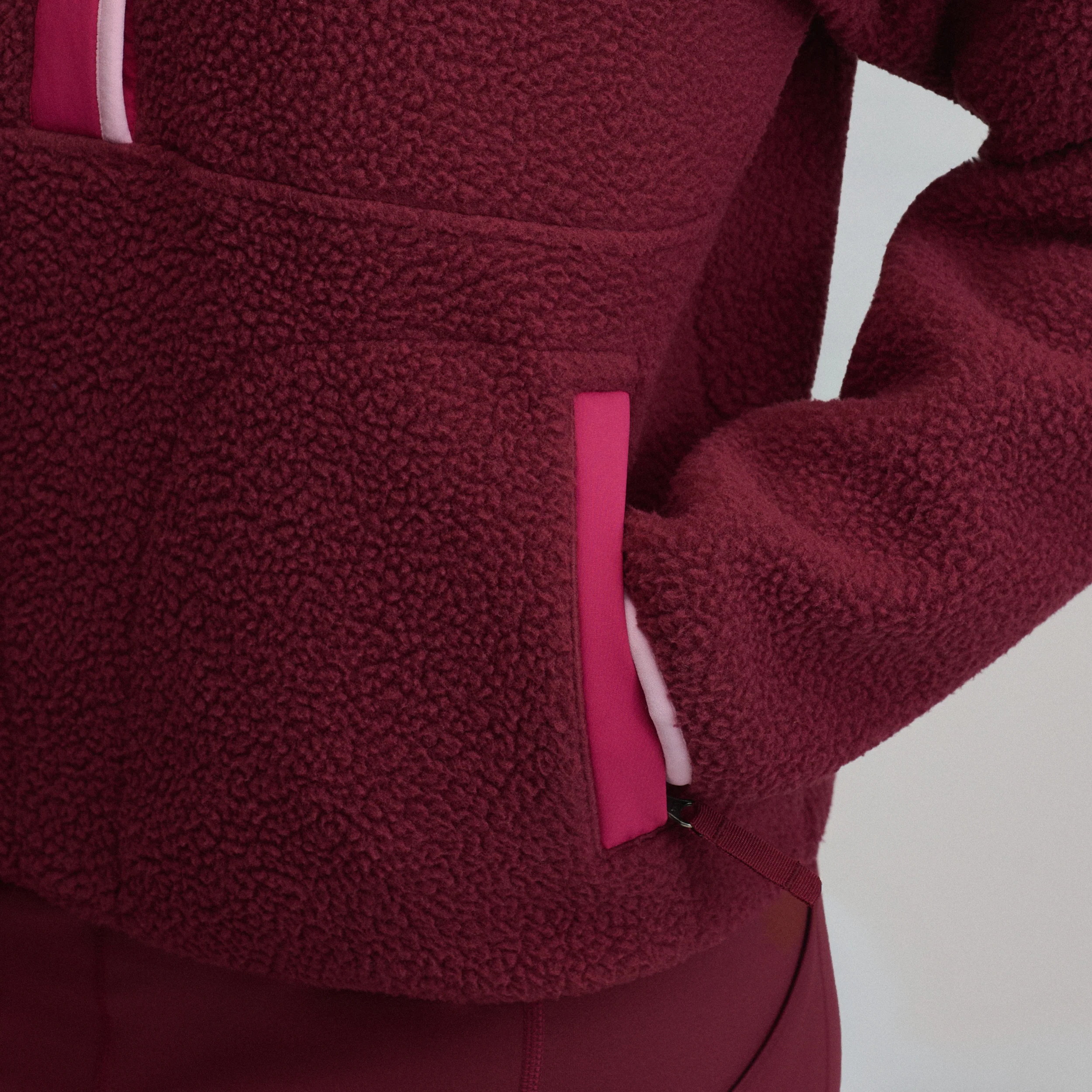 Women's Plush Fleece Snap-Mock Pullover
