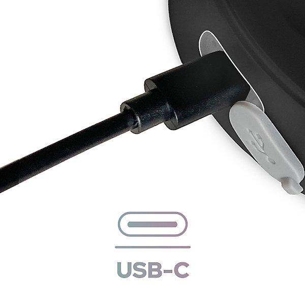 Lampe de table EDO NELI LED 2,7 W noire avec batterie 2200 mAh IP54 CCT 200 lm hauteur 33 cm NELI EDO