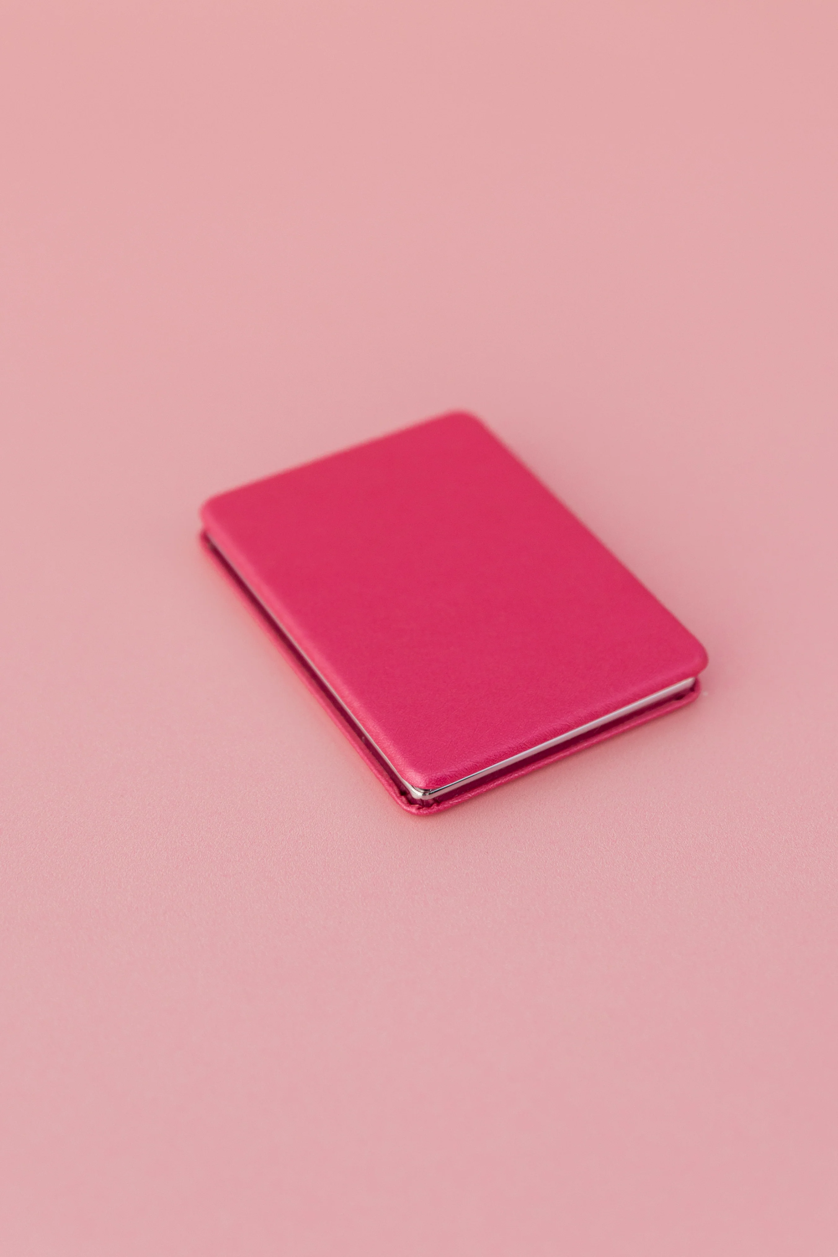 Pocket Mirror in Metallic Pink