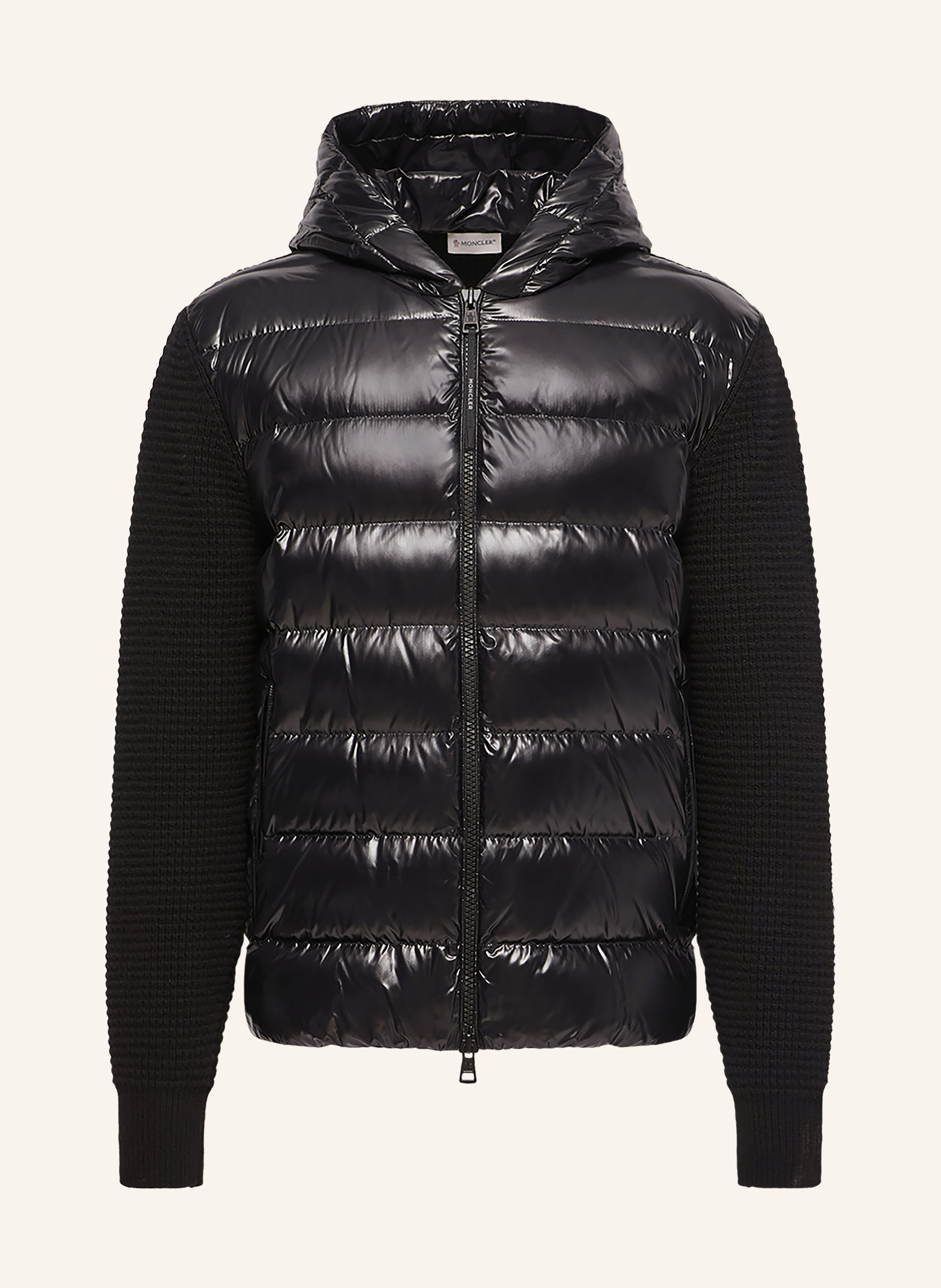 MONCLER Lightweight-Daunenjacke im Materialmix