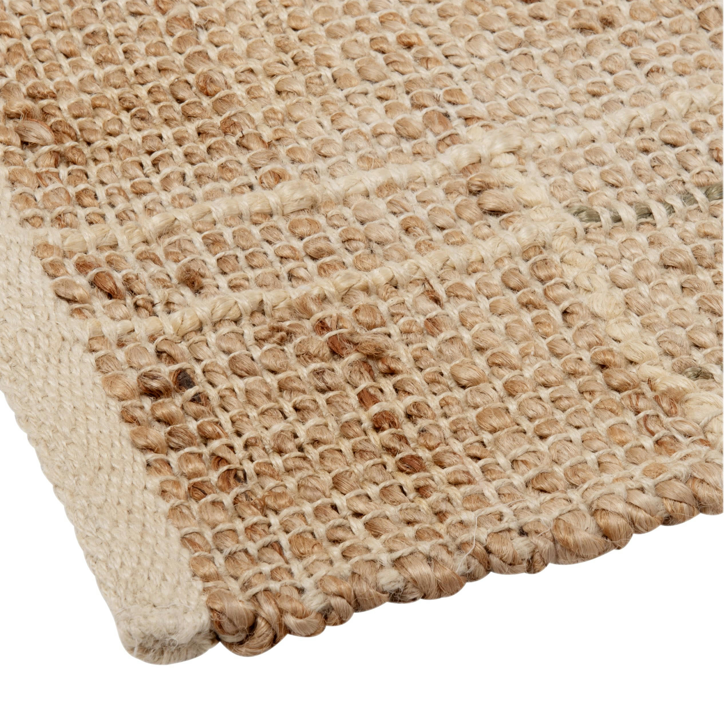 MAOUPAS - Tapis en jute tissé main beige 60x90