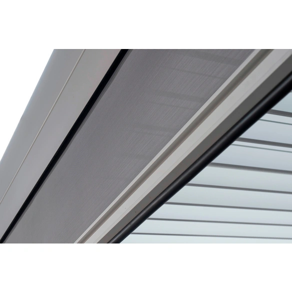 Pergola-Sonnenrollo, LxB: 300x235 cm, hellgrau