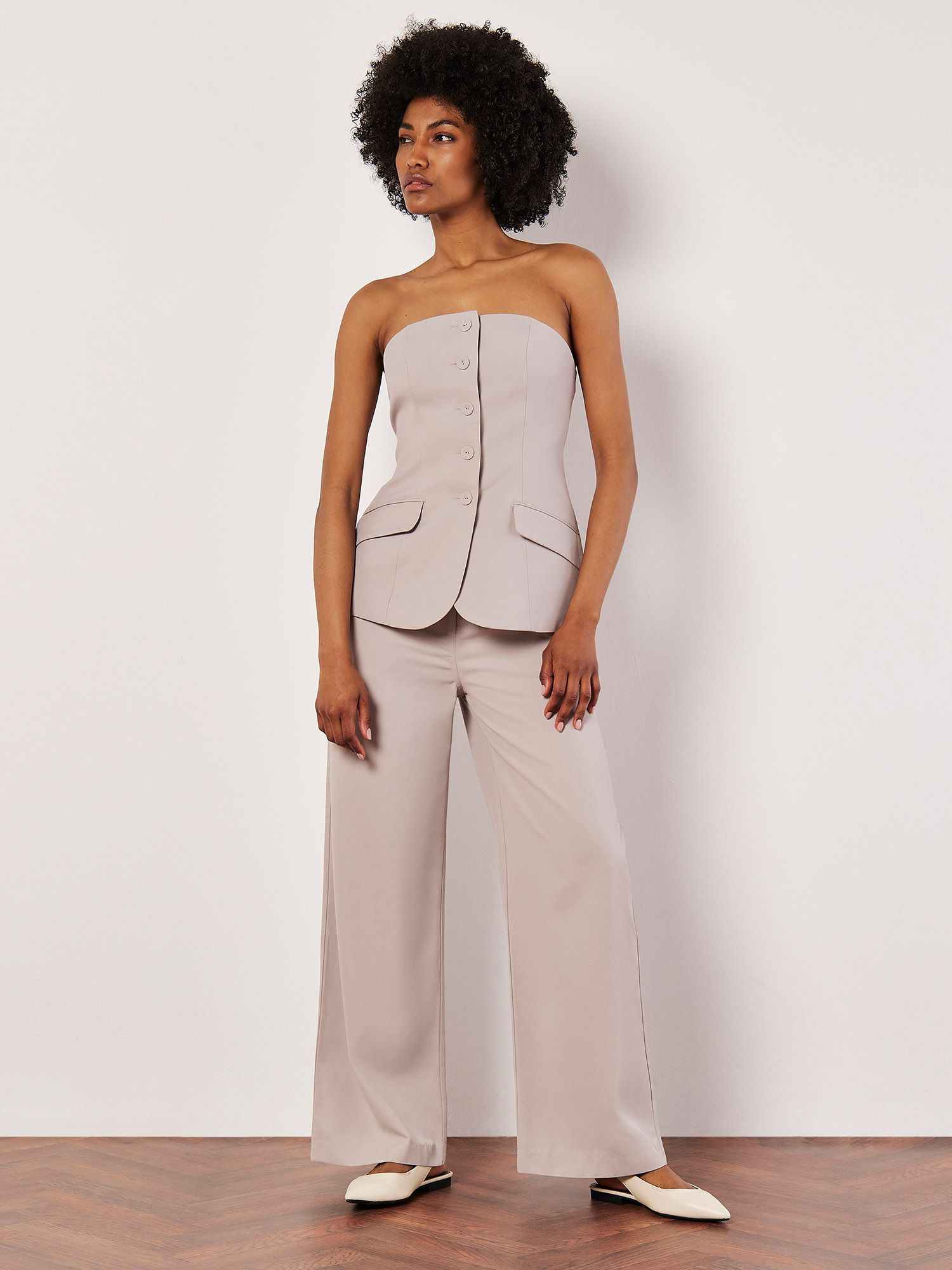 Apricot Tailored Bandeau Waistcoat