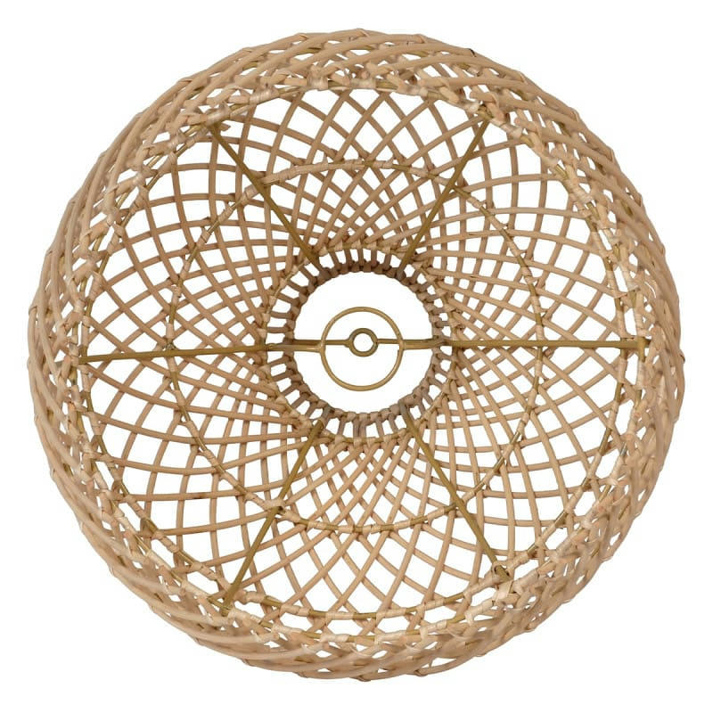 - Abat jour en rotin naturel