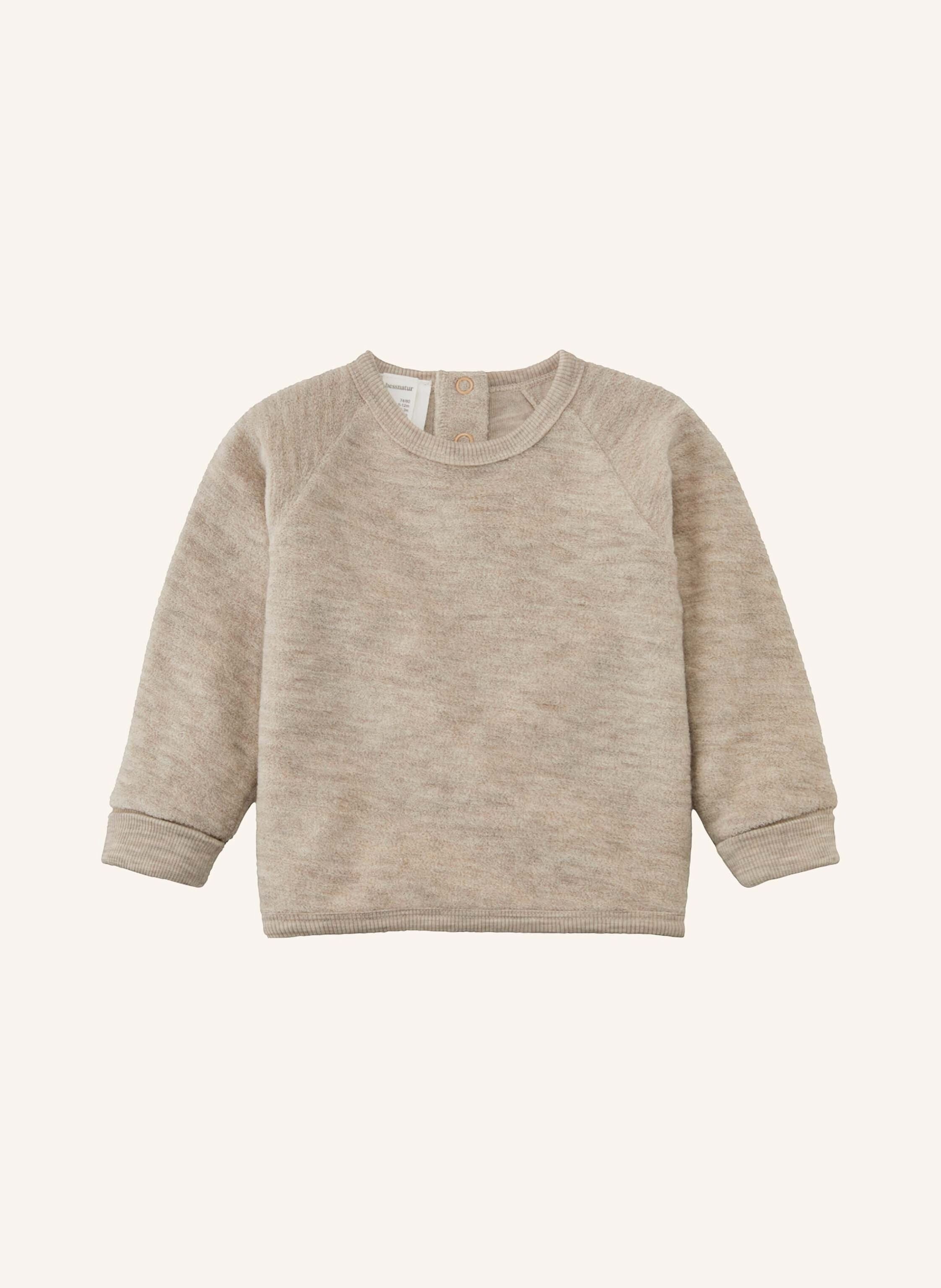 hessnatur hessnatur Wollfrottee Sweatshirt Raglan aus reiner Bio-Merinowolle