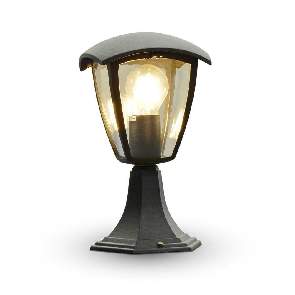Lampa ogrodowa stojąca czarna 734 wys:29 cm 1xE27x60W IP44 V-TAC