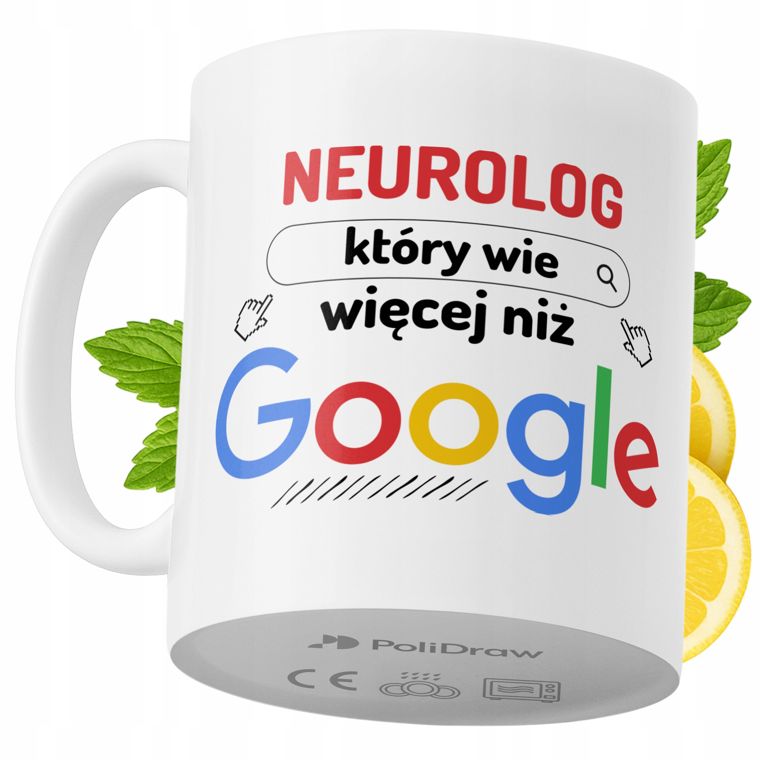 Kubek Dla Neurologa na Prezent z Nadrukiem ze Zdjęciem 330 ml PoliDraw