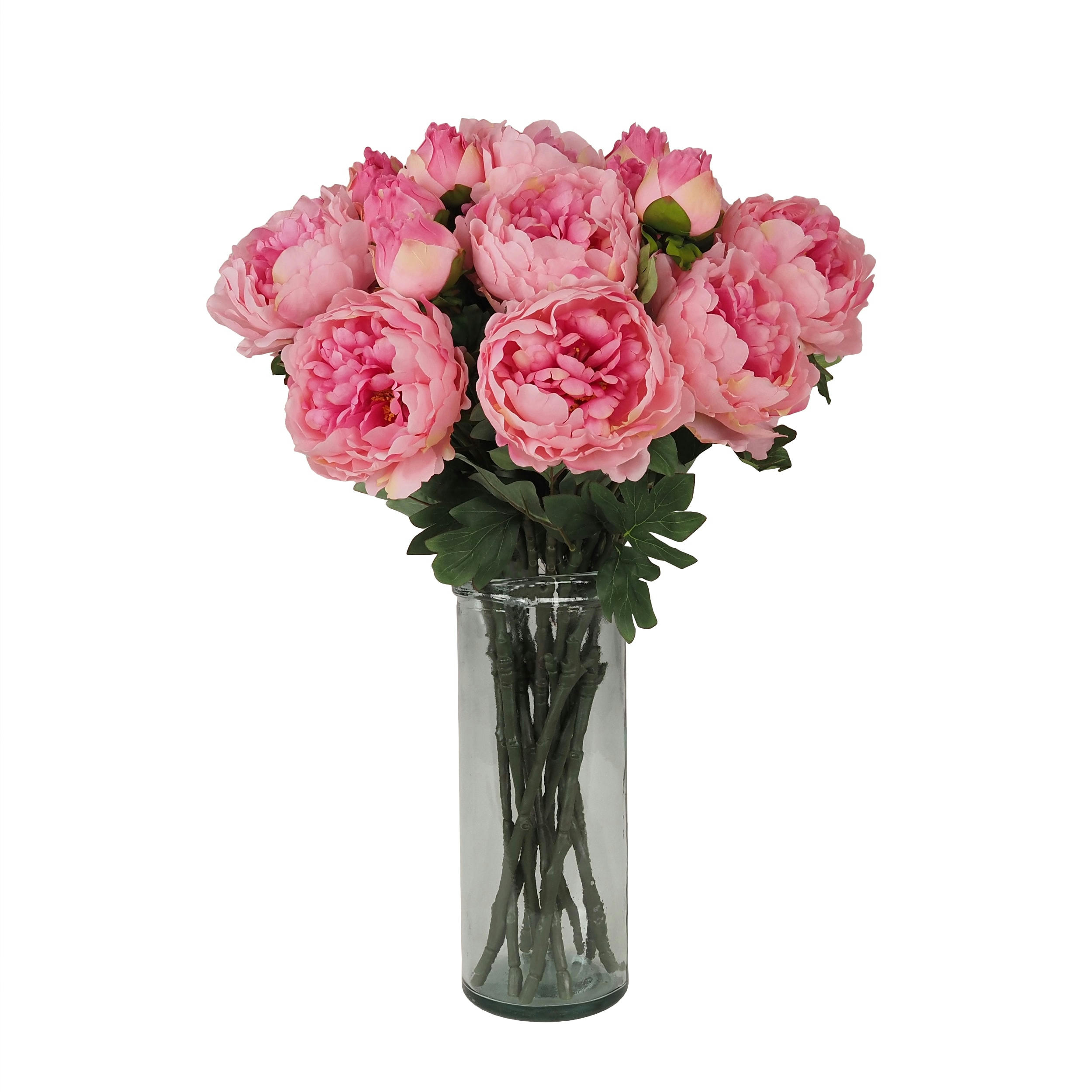 - Pivoine artificielle roses 69cm lot de 12