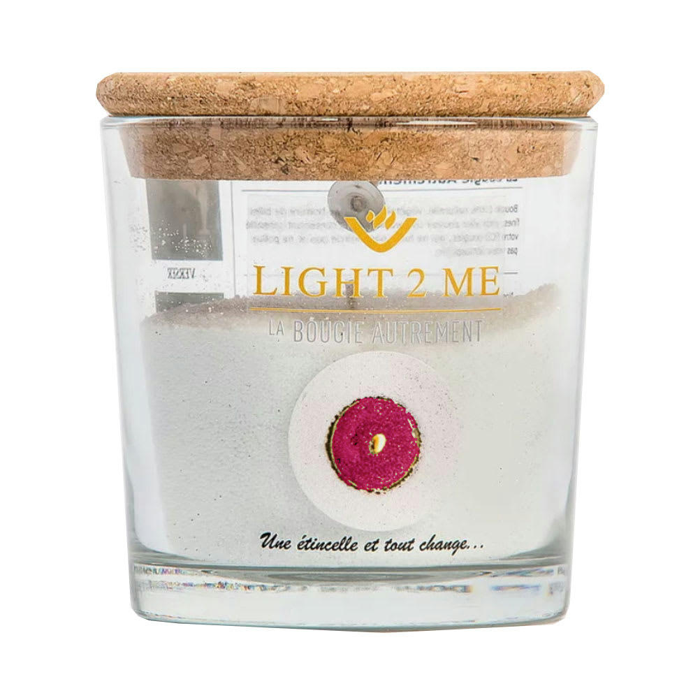 - Bougie en poudre 250 grs la bougie autrement rose pailleté