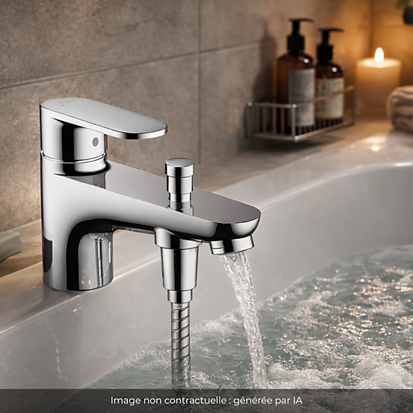 Mitigeur baignoire mécanique HANSGROHE Vernis Blend C2 chromé