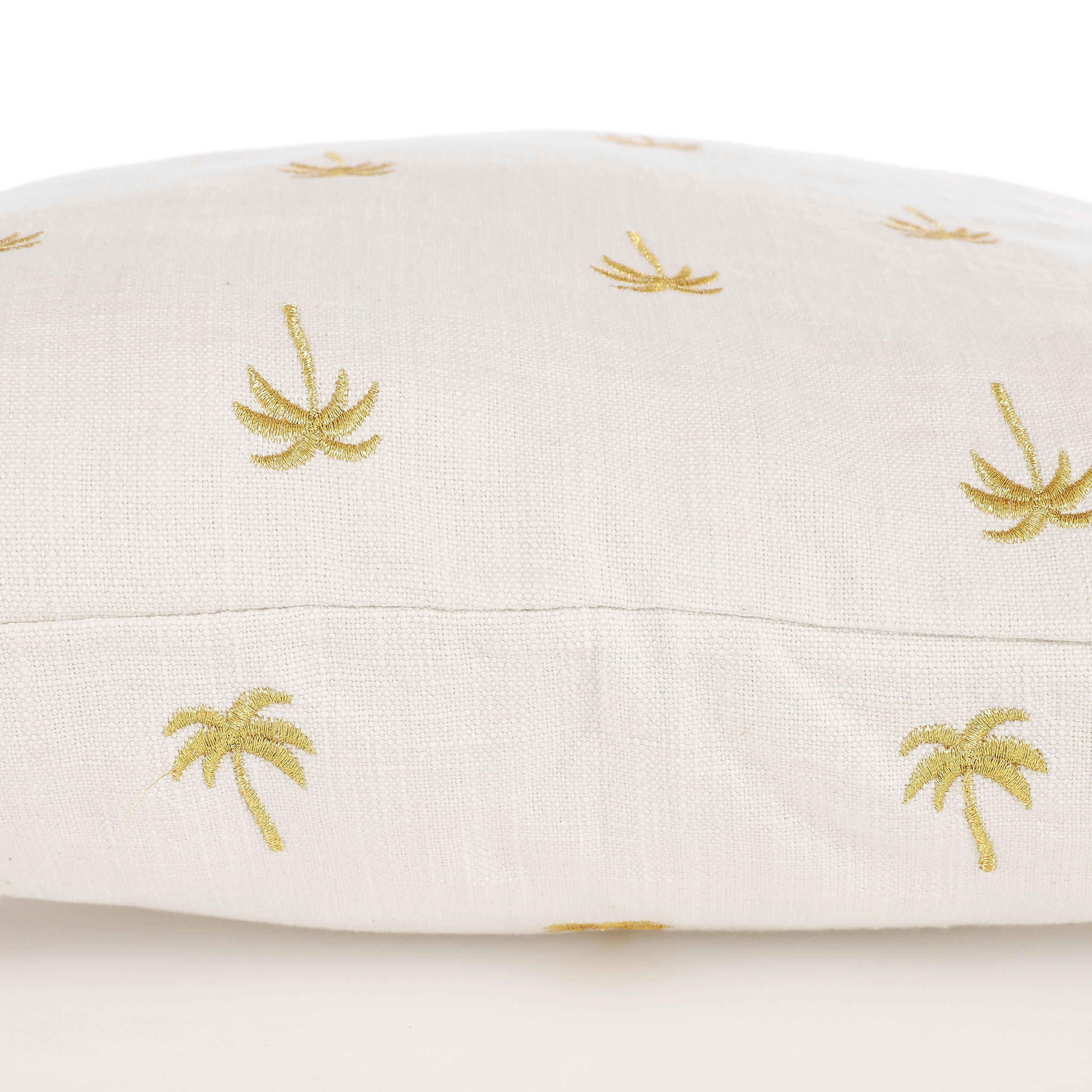 LINDEN - Coussin en coton crème 45x45