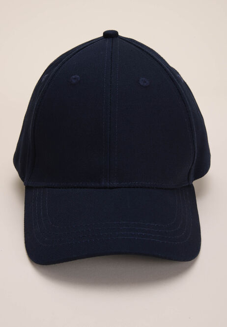 Mens Navy Plain Baseball Cap